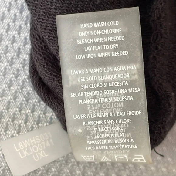 Karl Lagerfeld Black Sweatshirt Studded Cat Face Design Size XS - Picture 7 of 8